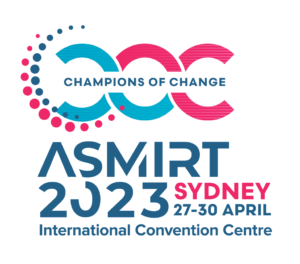ASMIRT 2023 Sydney Logo with wording Champions of Change